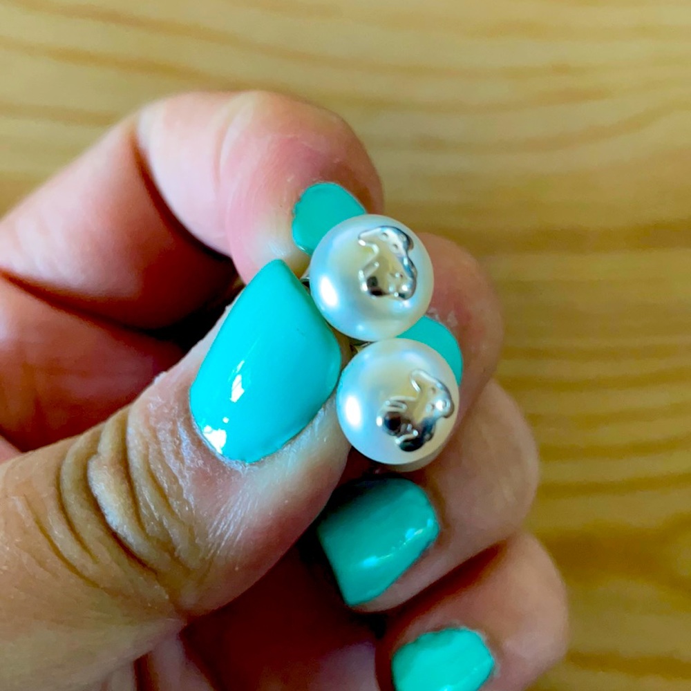 Pearl Tous Oso Earrings